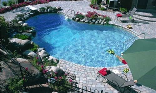 私家别墅泳池图片