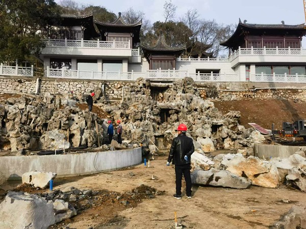 2024年湖口石钟山景观鱼池净化及喷雾系